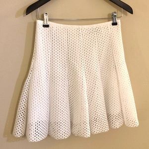 Sandro White Skater Skirt